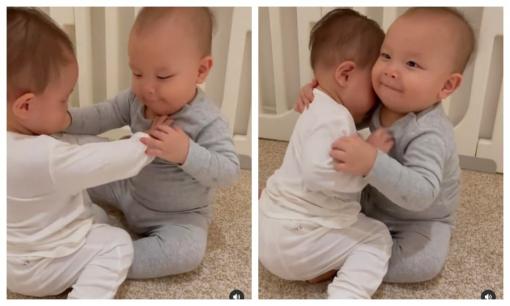 Vừa cảm động vừa 'cười muốn nội thương' vì khoảnh khắc Leon nhà Hà Hồ đè ôm chị gái Lisa dù bị cự tuyệt