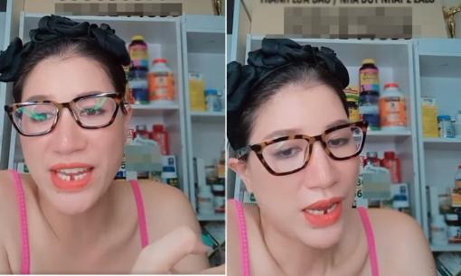 Hình ảnh bị thiếu 1 chiếc răng trên livestream của Trang Trần gây bão mạng