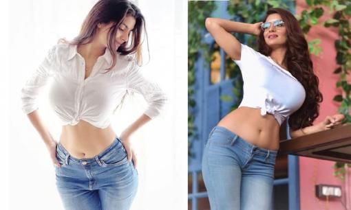 Cô là người mẫu 9X Ấn Độ với chiều cao 1m68 cùng thân hình đầy đặn, càng làm tăng thêm vẻ quyến rũ, được ví 'cạnh tranh' với Kim Kardashian