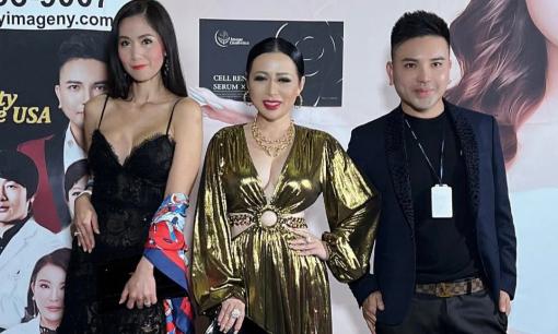 CEO Kristine Thảo Lâm diện đầm quý tộc dự sự kiện làm đẹp tại Mỹ