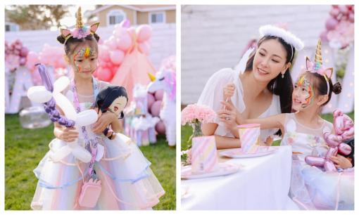 Con gái Hoa hậu Hà Kiều Anh xinh như công chúa, khoe visual đỉnh của chóp trong tiệc sinh nhật hồng toàn tập
