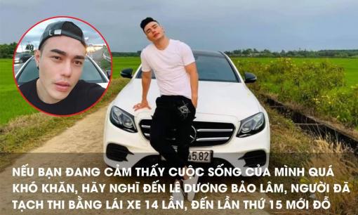 Bị 'đào' lại chuyện 14 lần thi trượt bằng lái xe, Lê Dương Bảo Lâm bức xúc lên tiếng 'cực gắt'