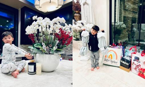 Vợ cũ Đan Trường cùng con trai tất bật trang trí nhà cửa trước thềm Noel, nhìn vài góc 'sương sương' trong biệt thự mà choáng