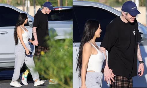 Kim Kardashian nắm tay tình trẻ kém 13 tuổi trên phố, nụ cười ngọt đầu tiên kể từ sau khi ly hôn