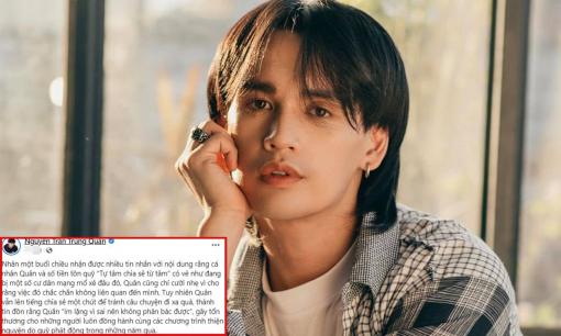 Bị nghi 'ỉm' hơn 186 triệu đồng tiền từ thiện còn dư, Nguyễn Trần Trung Quân nói gì?