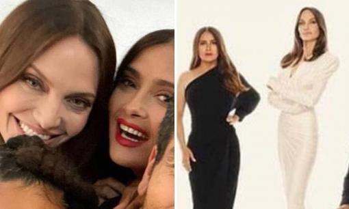 Angelina Jolie chiếm spotlight với thân hình siêu mảnh khảnh, nhìn sang vợ tỷ phú Pháp đứng kế bên mới thấy sự chênh lệch đáng kể