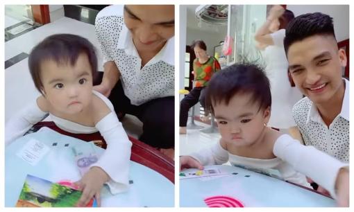 Mặc Văn Khoa hào hứng khoe món đồ ái nữ chọn ở tiệc thôi nôi, hài nhất là biểu cảm của Minnie khi nghe lời dặn của bố