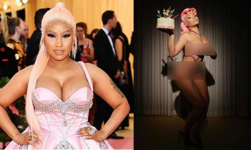 Nicki Minaj gây sốc khi 'khủng bố thị giác' bằng bức ảnh khoe ba vòng 'khủng' mừng tuổi mới