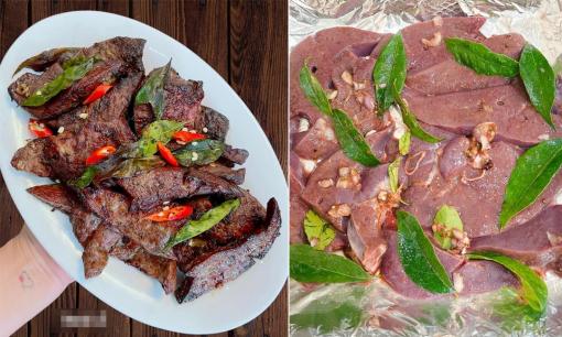 Bí quyết làm gan lợn nướng bằng nồi chiên không dầu, bên ngoài vàng, trong ngọt bùi, chấm mắm chanh tiêu ớt ngon 'hết sảy'