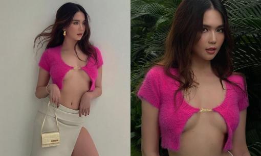 Ngọc Trinh lên báo Thái nhờ diện trang phục 'hư hỏng', phô vòng một quyến rũ