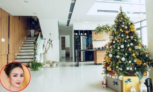 Không gian Giáng sinh lung linh bên trong penthouse của Hoa hậu Ngọc Diễm