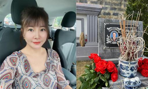 Diễn viên Kim Oanh đến thăm mộ cố nghệ sĩ Anh Tú: 'Hôm nay là ngày đoạn tang anh, em nhớ anh!'