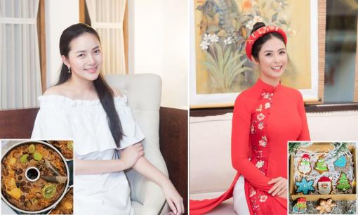 Phan Như Thảo, Ngọc Hân trổ tài làm bánh dịp Giáng sinh