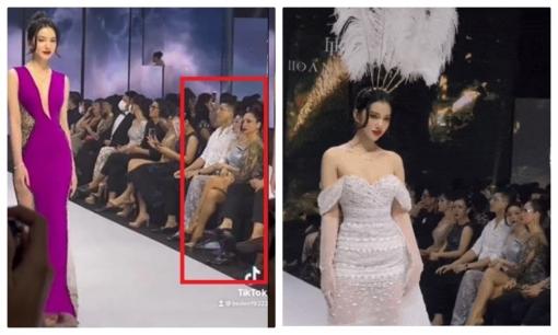 Phản ứng của Lệ Quyên ra sao khi xem 'tình tin đồn' của chồng cũ sải chân trên sàn catwalk và gặp sự cố?