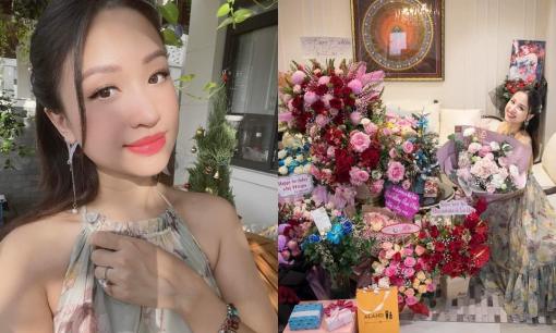 Vân Hugo hạnh phúc đón sinh nhật trong không gian tràn ngập hoa và quà, nhan sắc trẻ trung chiếm trọn spotlight 