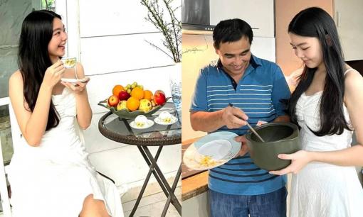 Ái nữ của Quyền Linh xuất hiện bên bố gây xôn xao vì quá xinh, chiều cao 1m7 như hoa hậu