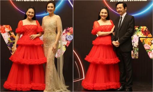 Bảo Thanh bị nghi mang bầu lần 3 khi lộ vòng hai to bất thường trên thảm đỏ VTV Awards 2021