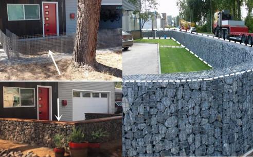 Tận dụng đá và thép thừa, một gia đình tạo bức tường đá dăm + lưới thép bao quanh sân, vừa độc vừa tiết kiệm khiến nhiều người 'kinh ngạc'