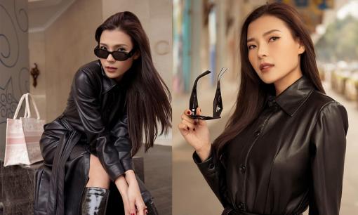 Thúy Diễm 'chất phát ngất' với phong cách street style cá tính, thả dáng cực xịn giữa lòng thủ đô