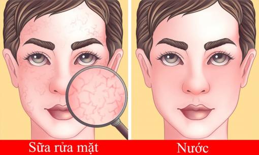 Đây là điều sẽ xảy ra khi bạn chỉ rửa mặt bằng nước