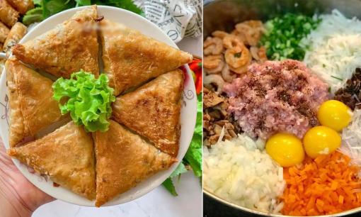 Học bí quyết gói 'nem tam giác' với lớp vỏ ngoài giòn rụm, thắp hương Tết siêu đẹp