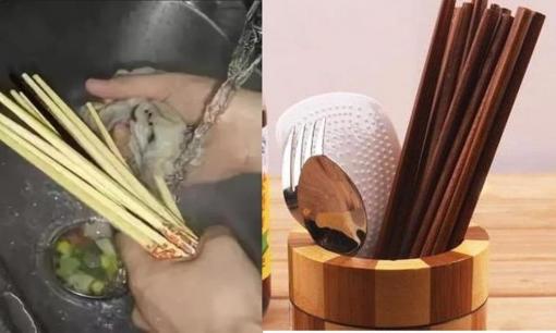 Sau khi rửa, đũa nên đặt ngửa hay úp? Ít nhất một nửa trong số chúng đặt không đúng vị trí, thảo nào đũa dễ bị mốc và gây hại!
