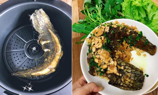 Ngày vía Thần Tài nhiều người thường cúng cá lóc nướng,  đây là công thức đơn giản làm món này bằng nồi chiên không dầu