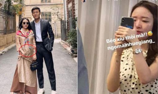 Vợ sắp cưới của tiền vệ Lương Xuân Trường có động thái khó hiểu sau khi lộ vòng hai to lùm lùm