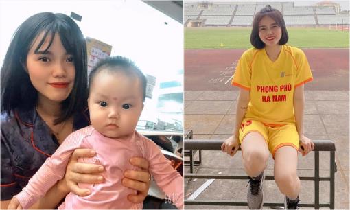 Cận cảnh nhan sắc của 'hot girl tuyển nữ Việt Nam' dù đã là mẹ một con