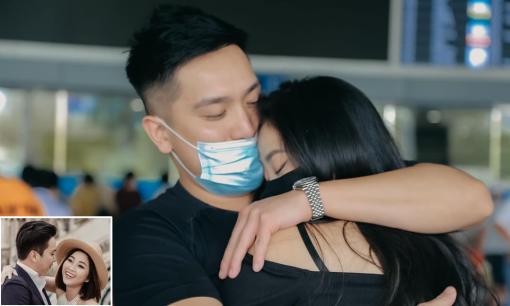 MC Liêu Hà Trinh gặp lại hôn phu sau hơn 2 năm xa cách vì dịch bệnh