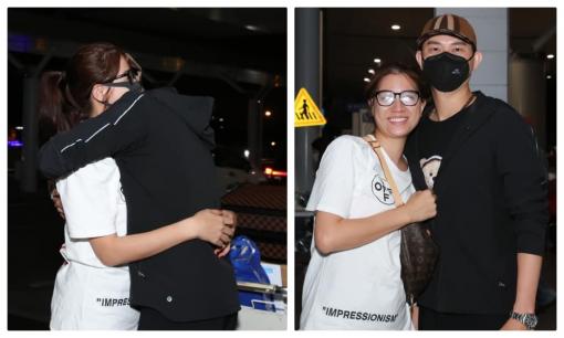 Mạnh mẽ như Trang Trần cũng có lúc làm điều sến sẩm khi tiễn chồng về Mỹ