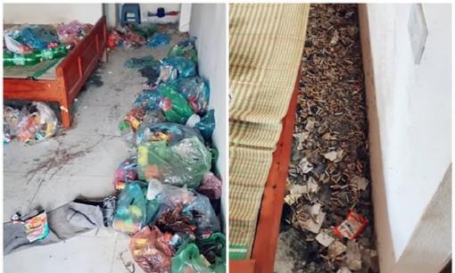 Phòng trọ ngập rác của thanh niên sau 5 tháng thuê khiến chủ trọ chỉ biết khóc thét