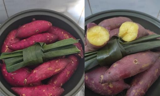 Mẹo luộc khoai lang không cần nước, đảm bảo khoai dậy mùi thơm, chín đều