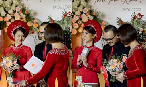 Nữ chính 'Người ấy là ai' Thiên Tâm kết hôn, nhận quà khủng từ mẹ chồng