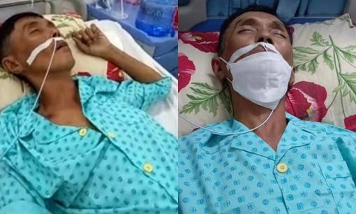 Hình ảnh diễn viên hài Bắc Hải trên giường bệnh, lộ dáng vẻ gầy gò và mệt mỏi sau gần 1 tuần nằm viện