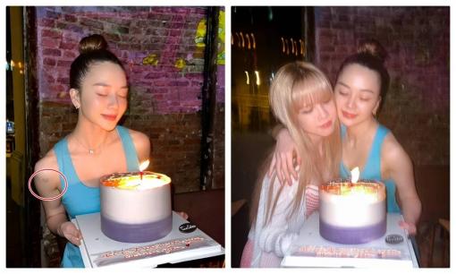 Thiều Bảo Trang vui vẻ mừng sinh nhật bên em gái ruột, gây chú ý vì để lộ vết tích tình yêu xưa trên cơ thể