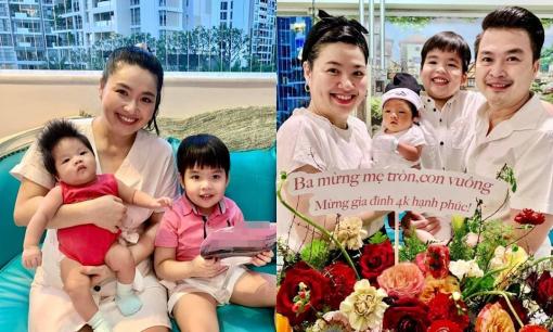 Lê Khánh khoe khoảnh khắc chụp cùng hai nhóc tỳ, con trai thứ hai bụ bẫm đáng yêu
