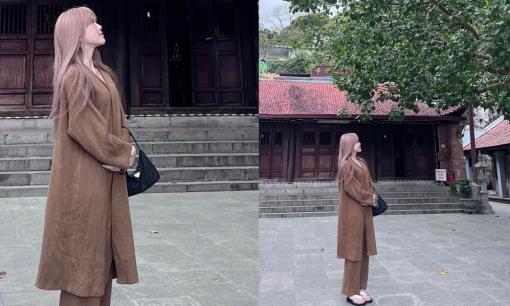 Thiều Bảo Trâm đi chùa tĩnh tâm sau loạt ồn ào tình cảm, chia sẻ triết lý sâu sắc 