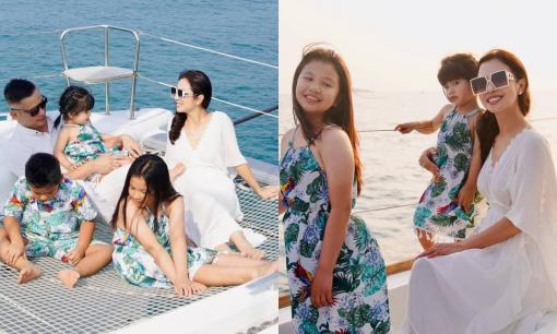 Jennifer Phạm cùng chồng doanh nhân đưa các con đi du lịch, nhan sắc trẻ trung và xinh đẹp của 'bà mẹ 4 con' gây chú ý