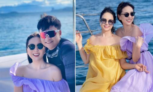 MC Mai Ngọc đi du lịch cùng gia đình hậu Covid-19, nhan sắc trẻ trung của mẹ chồng chiếm spotlight