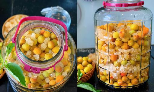 Mùa mơ, học ngay cách làm mơ ngâm đường giải khát, không lo hỏng hay nổi váng 