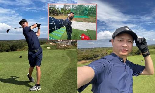 Nguyễn Hải Phong phải 'xin phép' bà xã để đến sân golf, nhìn ảnh check-in ở nhà mà dân mạng cười bể bụng