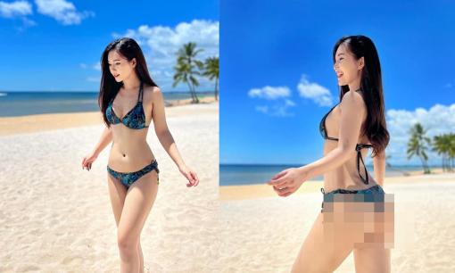 Xả vai nữ y tá phim 'Phố trong làng', diễn viên Ngọc Anh tung ảnh bikini bốc lửa