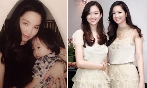 Lộ loạt ảnh hiếm của Anh Sa - con gái Hoa hậu Đền Hùng Giáng My khi còn nhỏ