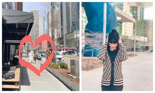 Cuối cùng cũng thấy được tình trẻ cùng Phạm Quỳnh Anh hẹn hò, lại còn nắm tay đi dạo trên đất Mỹ