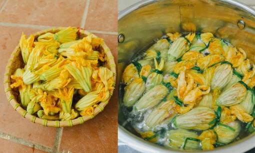 Nhiều người chỉ ăn rau bí xào mà không biết hoa của nó cũng có thể chế biến thành món cực ngon