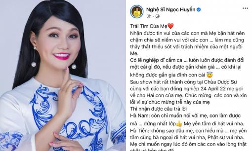 NS Ngọc Huyền vui mừng hết nấc khi 2 con đạt được thành tích học tập quá đáng nể 