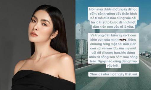 Hà Tăng gây bất ngờ khi chia sẻ về điều đơn giản diễn ra hàng ngày nhưng vẫn làm cô dâng trào cảm xúc