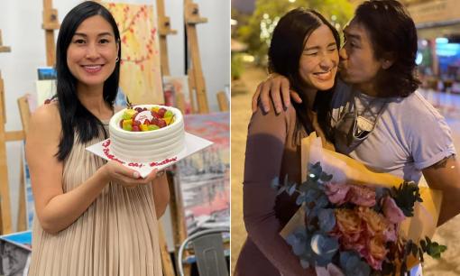 'Bà bầu' Kathy Uyên đón sinh nhật tuổi 41, cảm động trước tình cảm của mọi người dành cho mình 