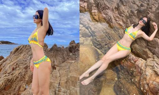 Siêu mẫu Anh Thư gia nhập đường đua mỹ nhân diện bikini gợi cảm, nhìn body thôi cũng thấy 'mê mệt'